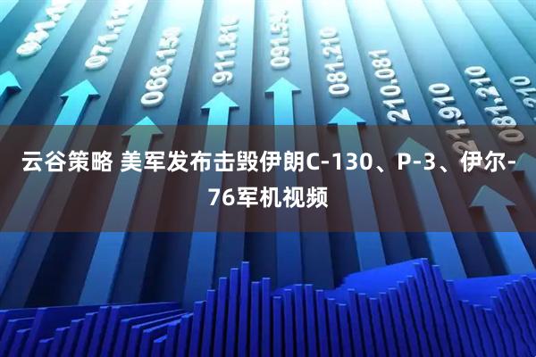 云谷策略 美军发布击毁伊朗C-130、P-3、伊尔-76军机视频