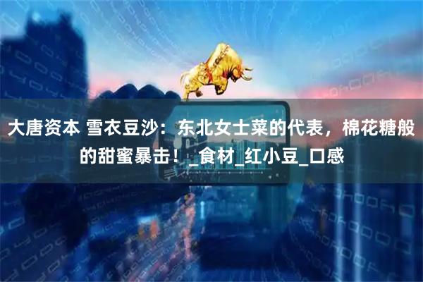 大唐资本 雪衣豆沙：东北女士菜的代表，棉花糖般的甜蜜暴击！_食材_红小豆_口感